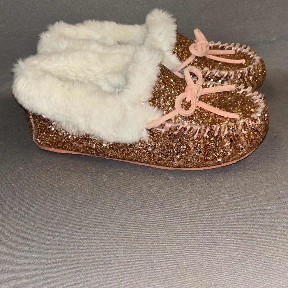 Crewcuts sparkly moccasins kids size 2 brand new - Picture 2 of 6